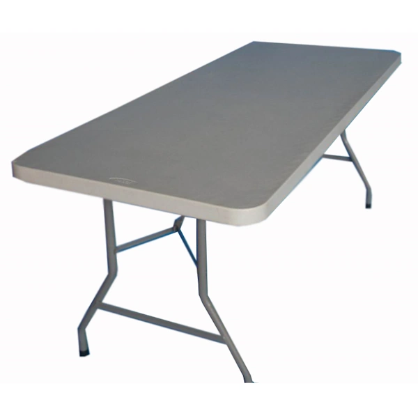 Mesa plegable de metal plástico